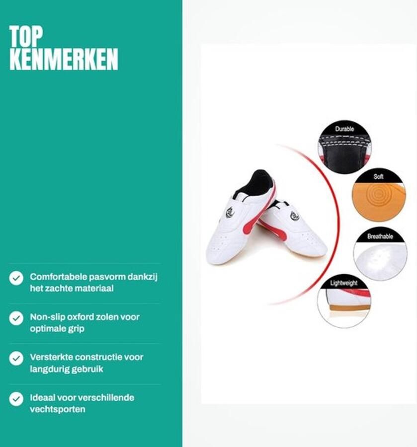 Antislip Oxford-zolen Dailygoods- Turnschoenen voor Taekwondo