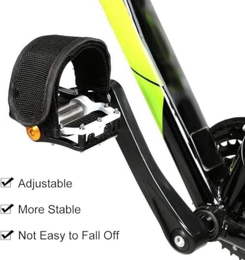 Antislip Rie voor Fietspedalen 2 Stuks Zwart