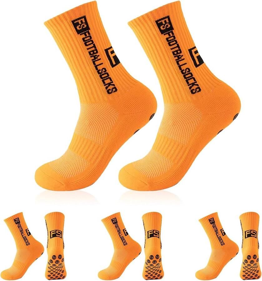 Antislip Sportsokken 3 Paar voor Voetbal Basketbal en Hardlopen Trainingssokken