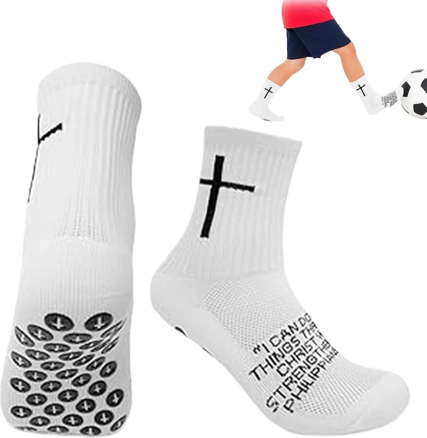 Antislip Sportsokken met Grip voor Voetbal en Basketbal 2 Paar