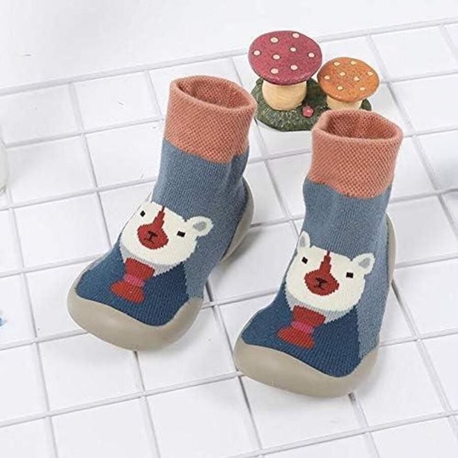 Antislip Vloersokken Baby Pasgeboren Winter Mocassin Schoenen Laarzen
