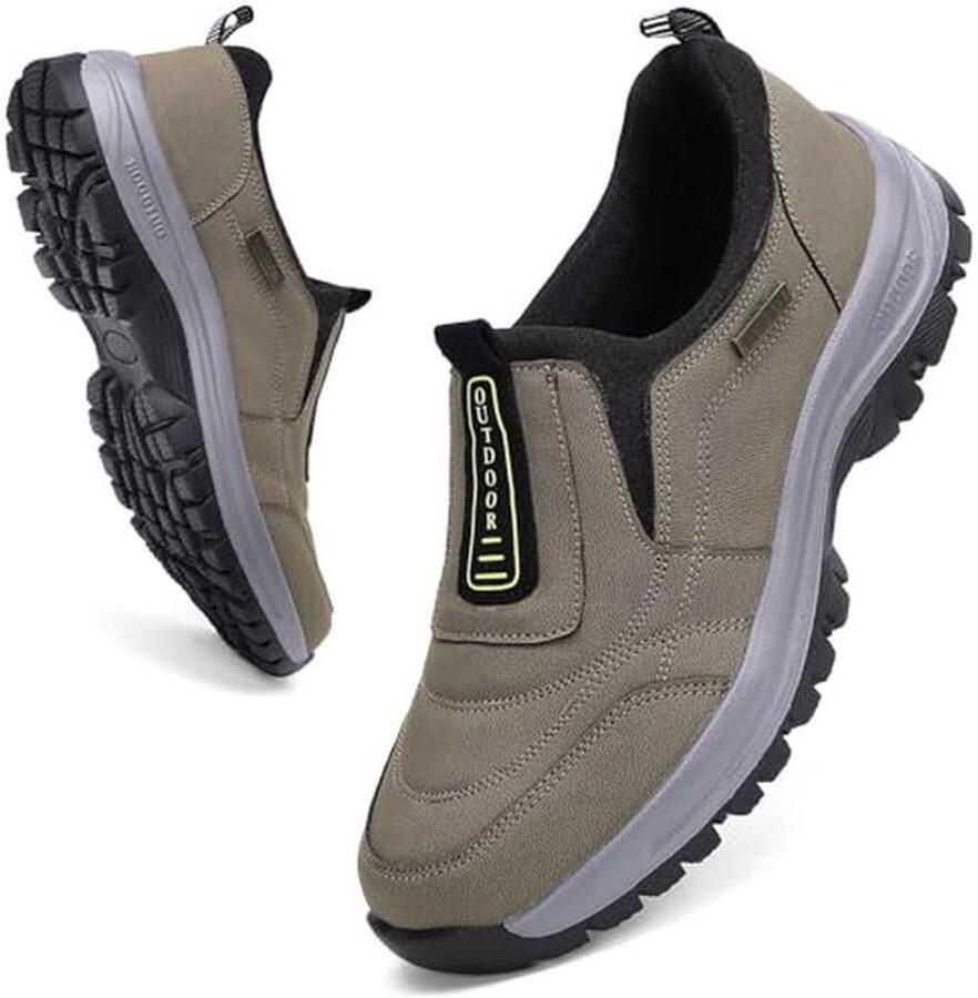 Antislip Wandelschoenen voor Heren met Steunzool Ademend en Lichtgewicht voor Buitenactiviteiten