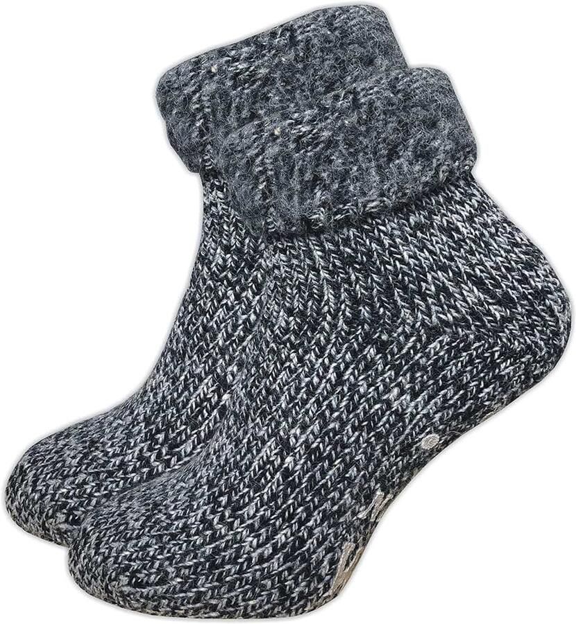 Antislipsokken voor dames (1 paar) antislip pantoffelsokken zachte behaaglijke en warme sokken met noppen
