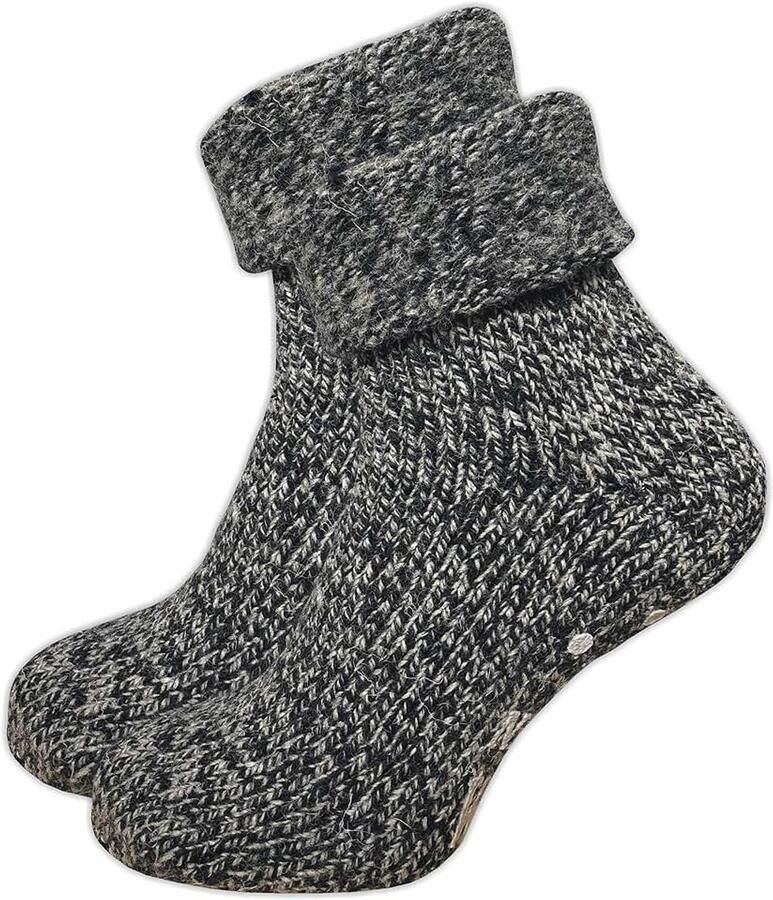 Antislipsokken voor dames (1 paar) antislip pantoffelsokken zachte behaaglijke en warme sokken met noppen