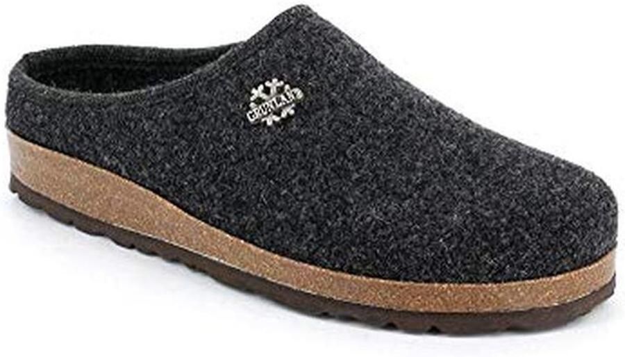 Antraciet Heren Slippers met Anatomische Zool