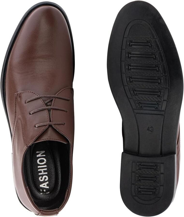 Anzugschoenen voor heren leren schoenen Oxford zakelijke schoenen derby-schoenen formele klassieke brogues veterschoenen zwart bruin