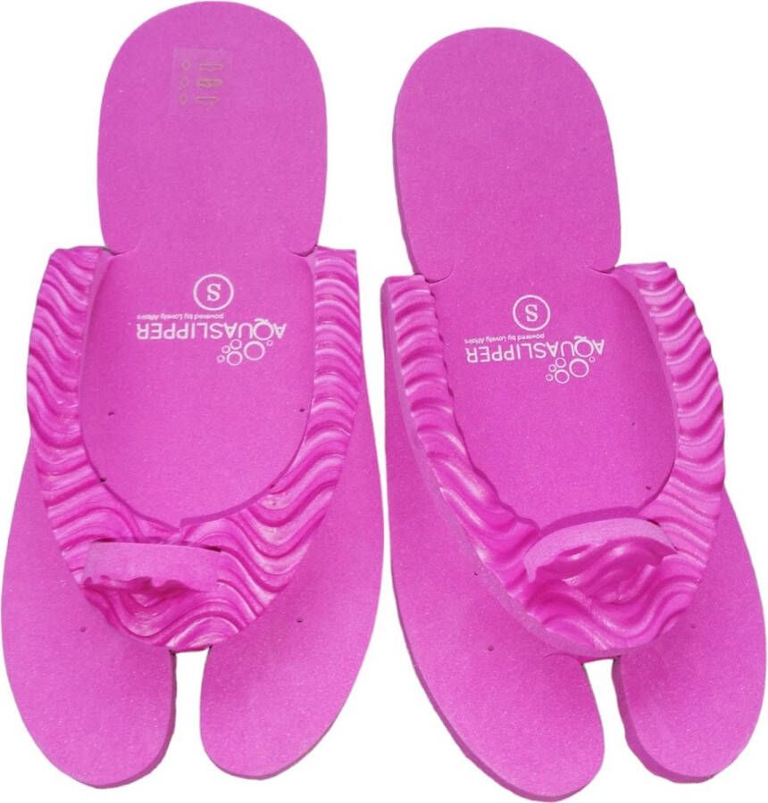 aqua sauna slippers roze