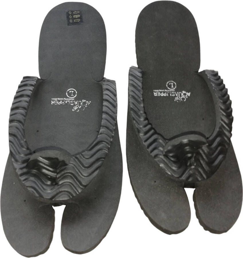 Aqua sauna slippers zwart