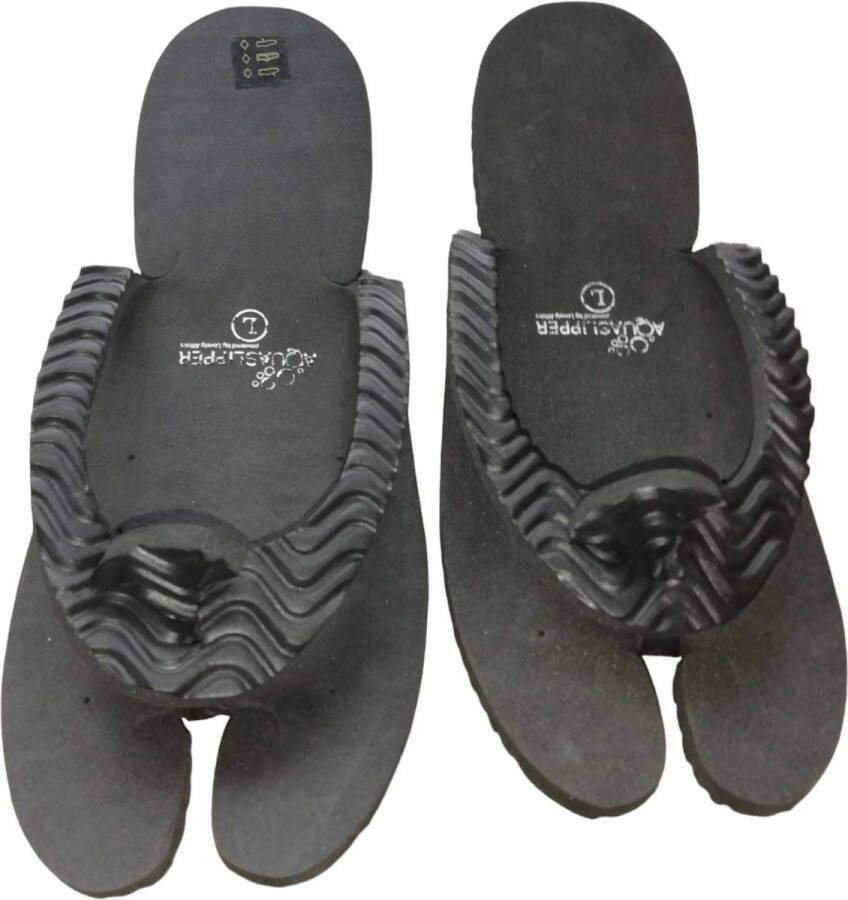 aqua sauna slippers zwart