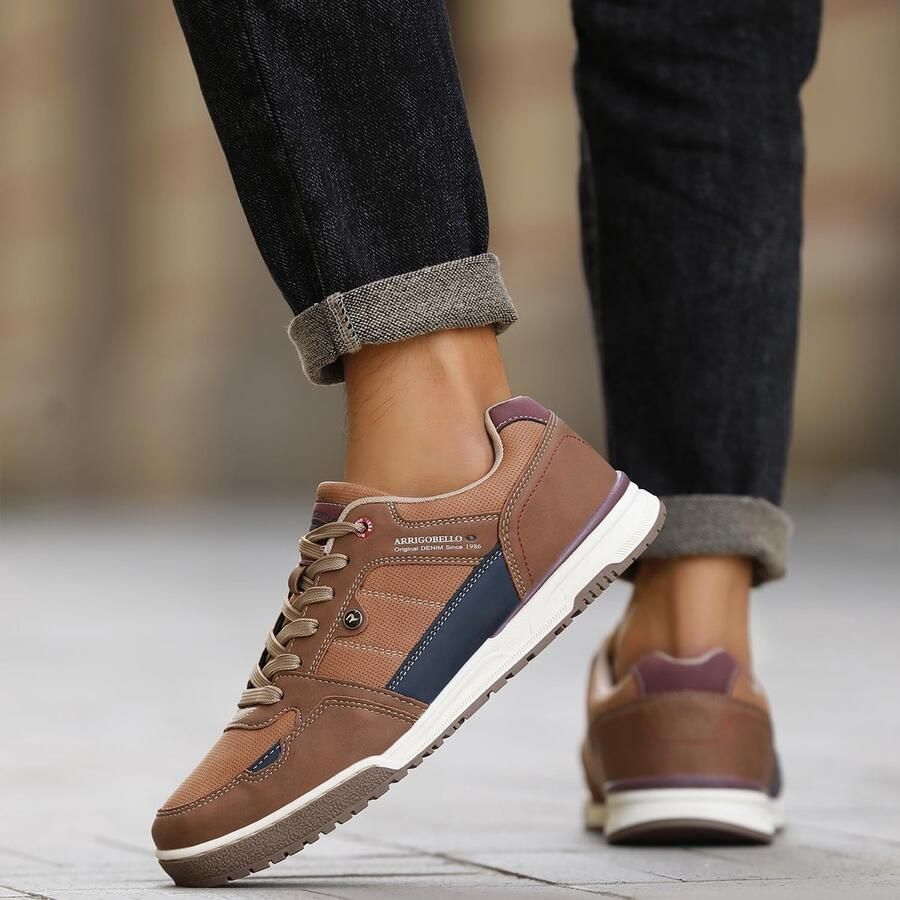 ARRIGO BELLO Men's Trainers Casual Shoes Fashionable Breathable Running Shoes Brown 45 EU Brown. 45 EU ShopVlot