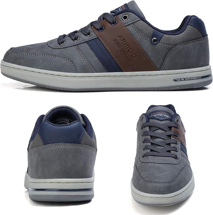 ARRIGO BELLO Sneaker Men's Shoes Casual Shoes Light Trainers Walking Shoes (S Gray 43) ShopVlot