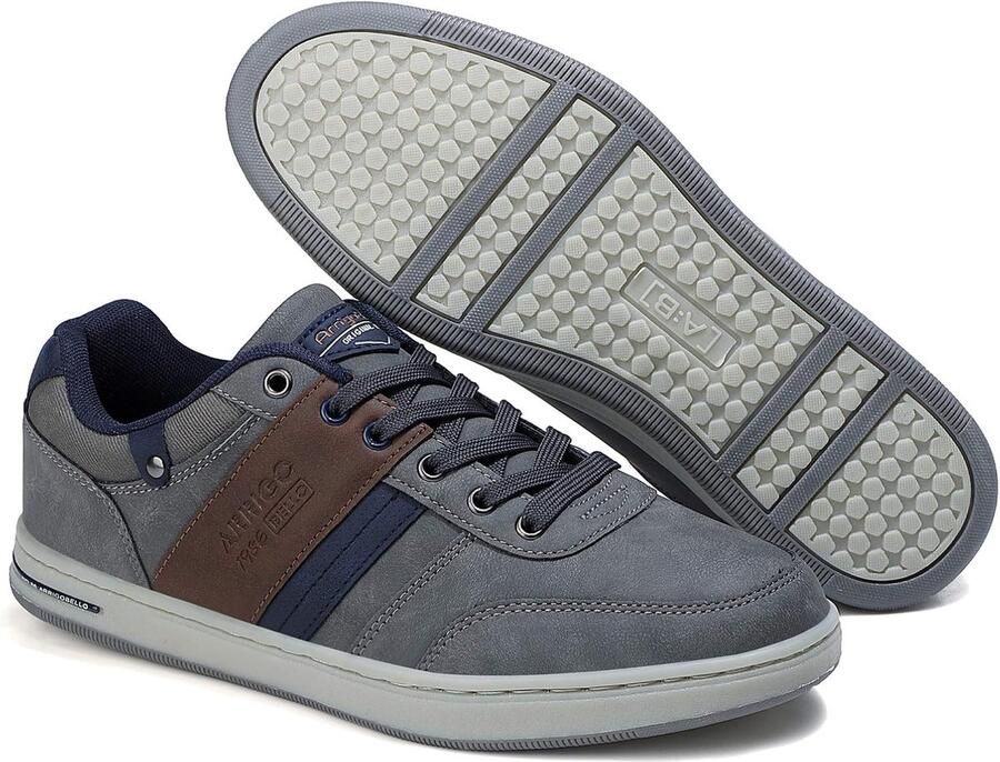 ARRIGO BELLO Sneaker Men's Shoes Casual Shoes Light Trainers Walking Shoes (S Gray 45) ShopVlot