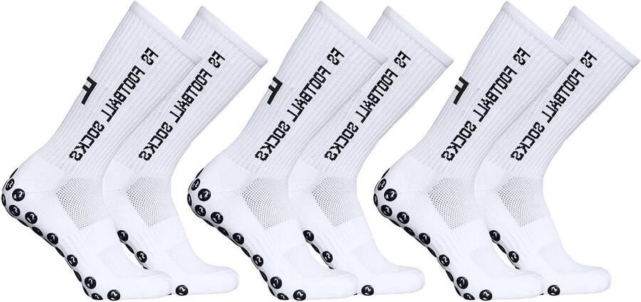 Athletic Sokken Sport Sokken Sporten en Trainen Met Anti-slip Grips 3 Paar Kleuren