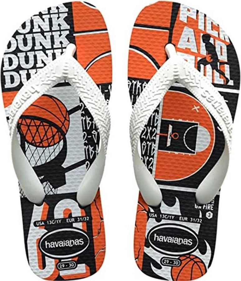 Atletische jongens teenslippers