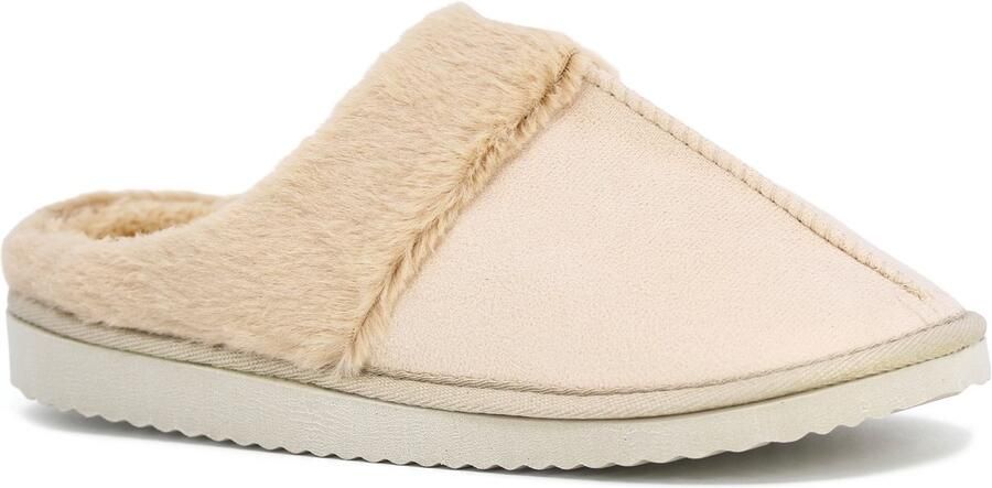 Auris Dames Pantoffels Huis Sloffen Pantoffels Sloffen Beige