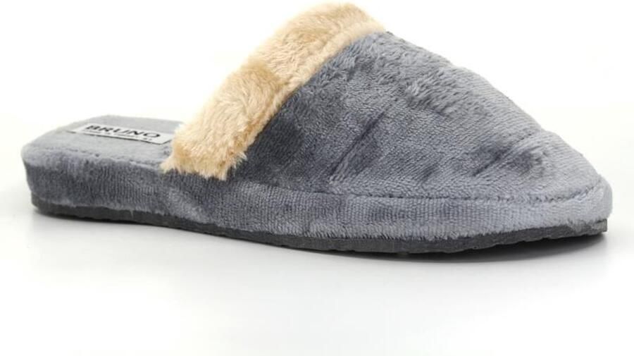 Auris Herensloffen Sloffen Heren Huissloffen Zacht Grijs Fluweel