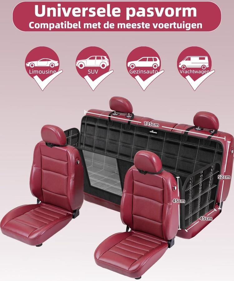 Auto Achterbank Waterdicht en Krasbestendig Dog Car Seat Cover 600D Achterbank Beschermer Hond Universeel Geschikt voor de Meeste Auto'sVrachtwagens en Suv's