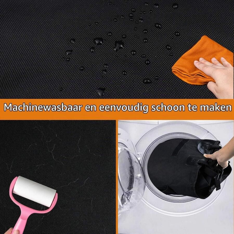 Auto Boot Liner Protector Universele Antislip Waterdichte Huisdier Hond Achterbank Cover Duurzame Wasbare Cargo Cover Mat Reizen voor Auto Truck SUV (zwart)