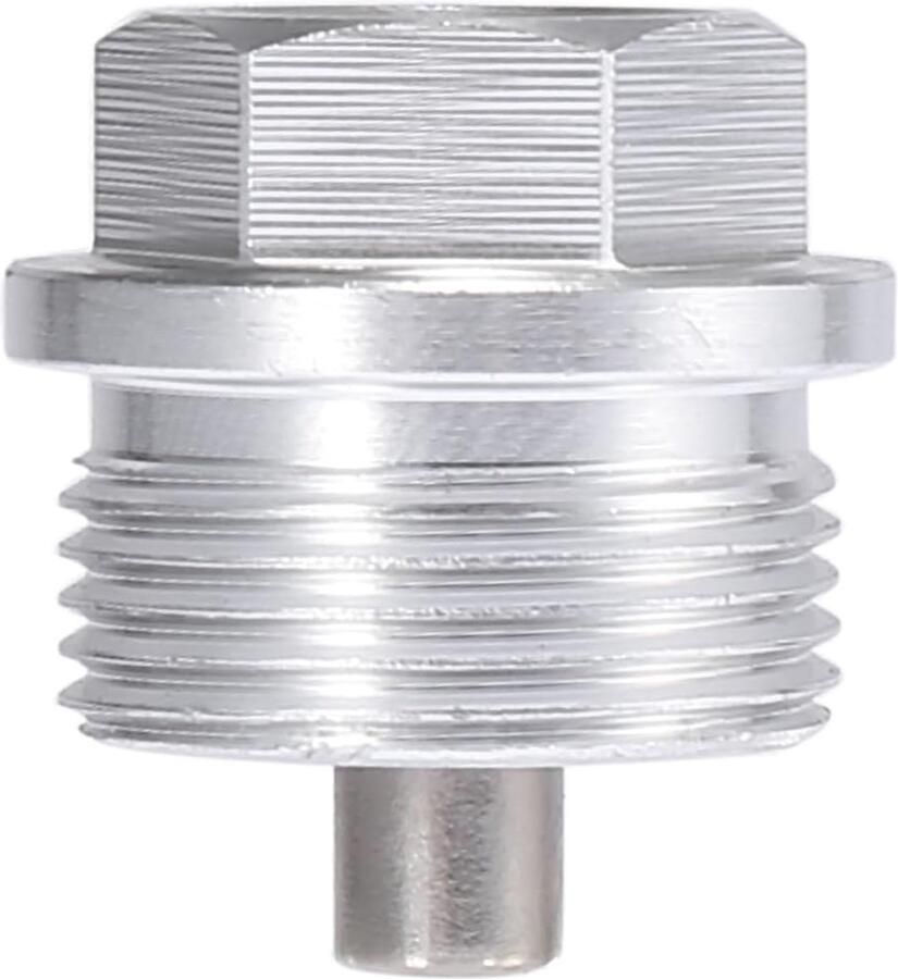 AUTOHAUX 1 set M24 x 1 5 magnetische olieaftapschroef oliecarter aftapmoer schroef met afdichting zilverkleurig universeel