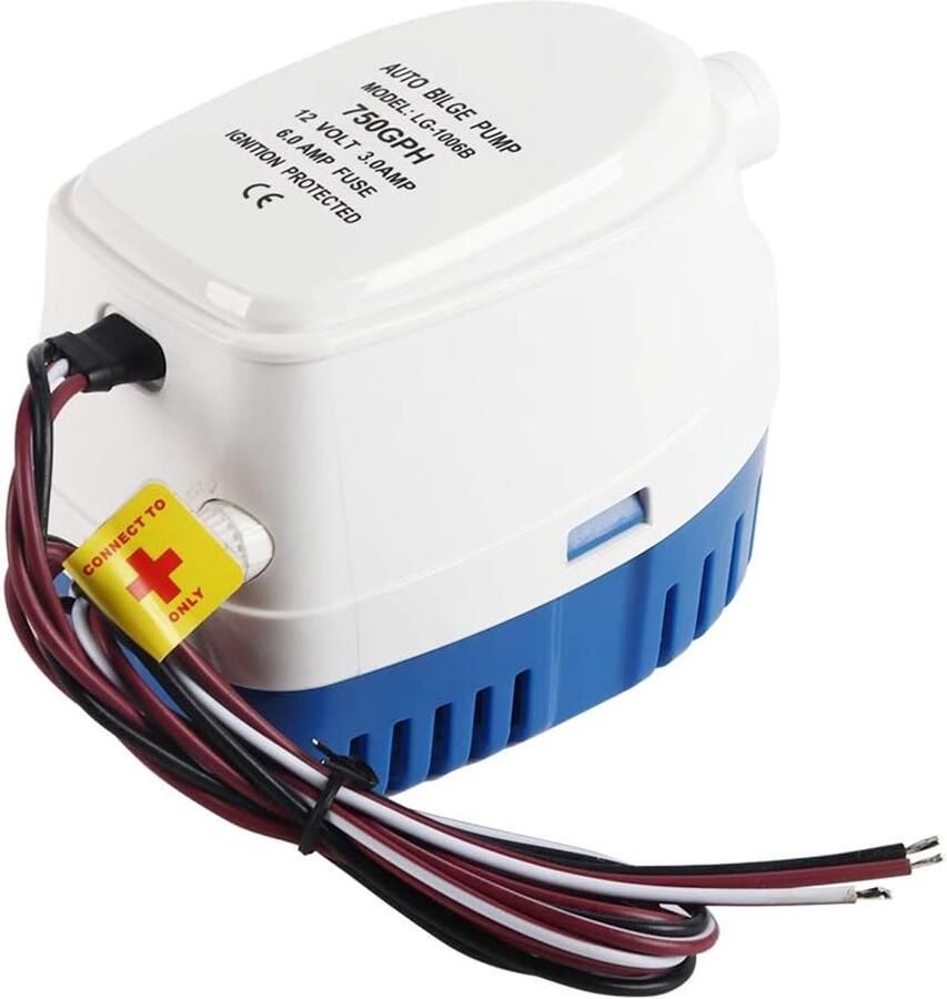 Automatic Bill Pump 12 V 750 GPH Submersible Hydraulic Pump Bilge Pump Water Pump with Float Switch for Boot Yacht
