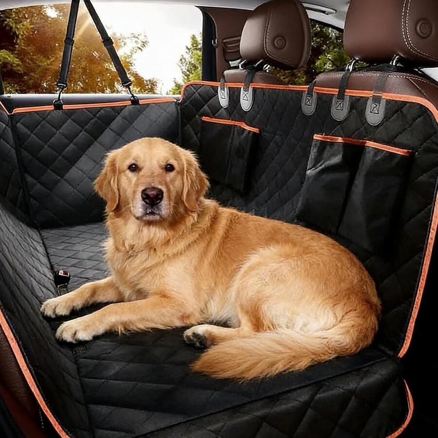 Autostoelhoes voor Honden 147x Hondendeken Auto Achterbank Beschermer Hond Universeel Universele Hondenhoes Achterbank Waterdicht Krasbestendig Geschikt voor alle soorten voertuigen