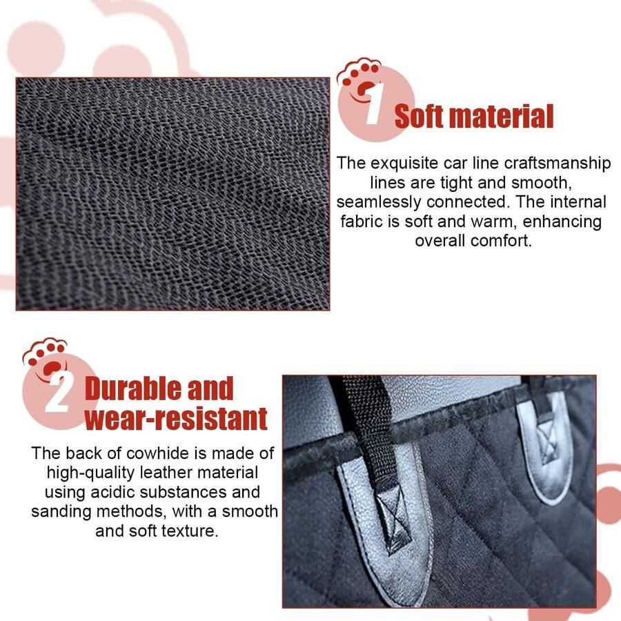 Autostoelhoes voor honden achterbank zwart 137 x universeel waterdicht antislip voor SUV en auto's