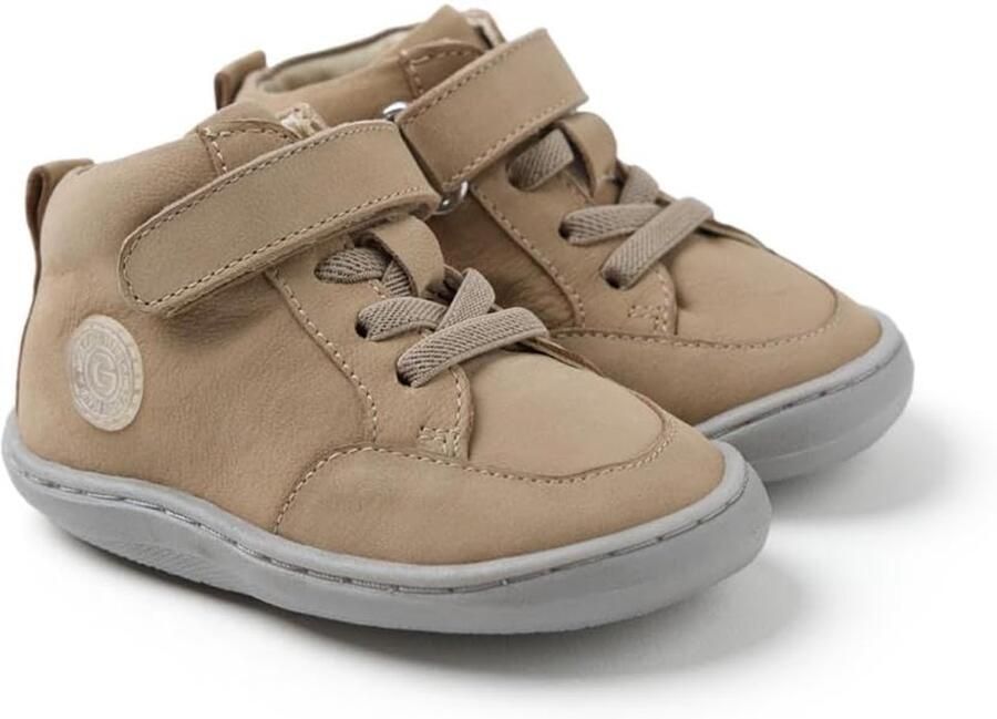 Baby Jongens Leren Laarzen met Elastische Veters en Flexibele Zool