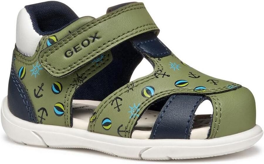 Baby Jongens Sandalen Leer met Klittenband voor Eerste Stapjes