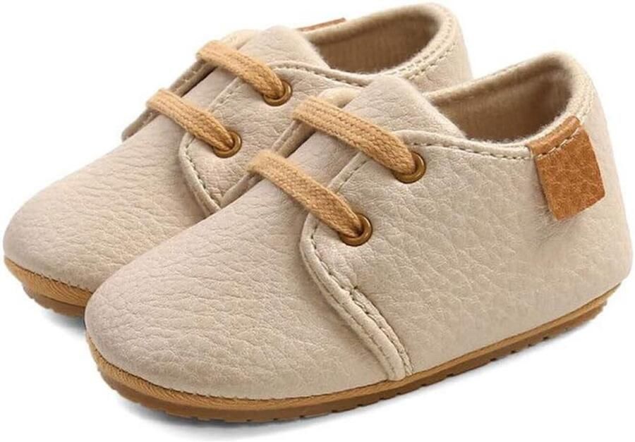 Baby Jongens Schoenen met Veters Antislip Eerste Wandelschoenen voor Kruipen