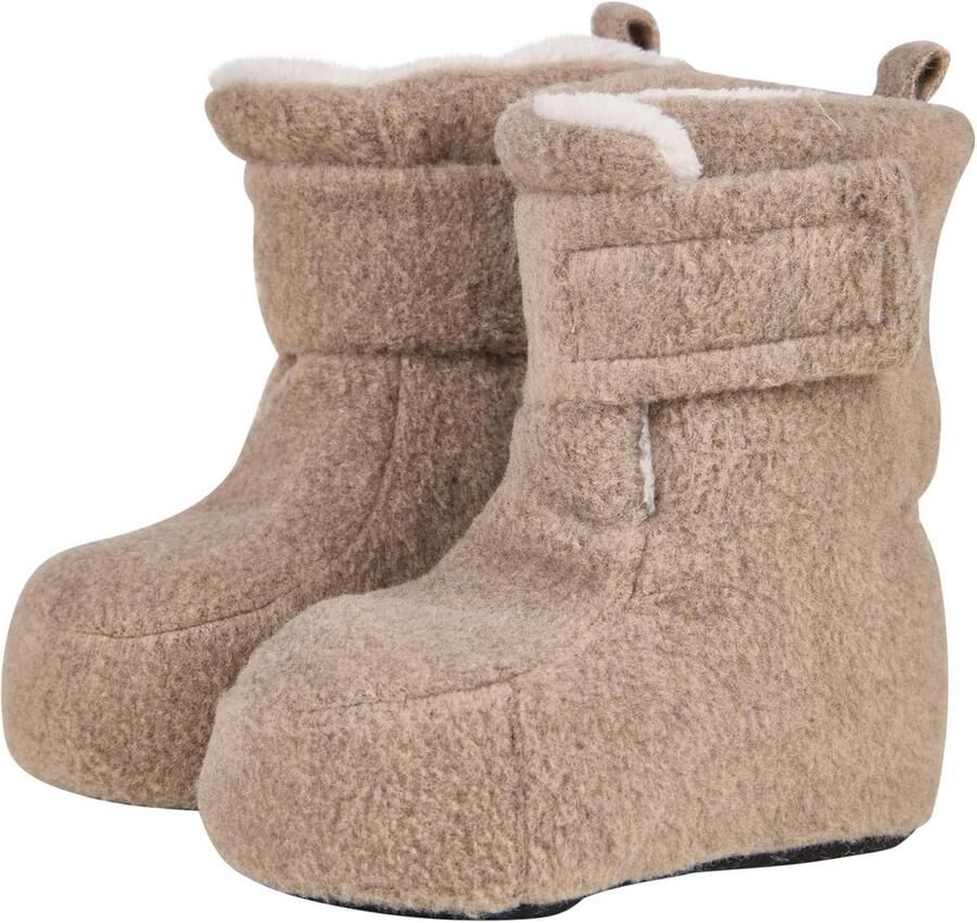 Baby Laarsjes Sneaker Model met Teddy Fleece Voering Antislip Zool