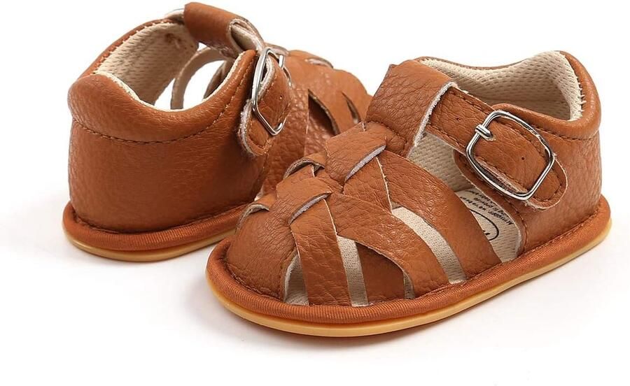 Baby sandalen 0-18M PU leer antislip zool ideaal voor eerste stapjes SnelShoppen