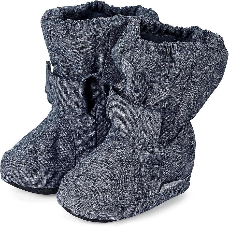 Babyschoenen Jongens Blauw Warme Winterschoenen met Klittenband