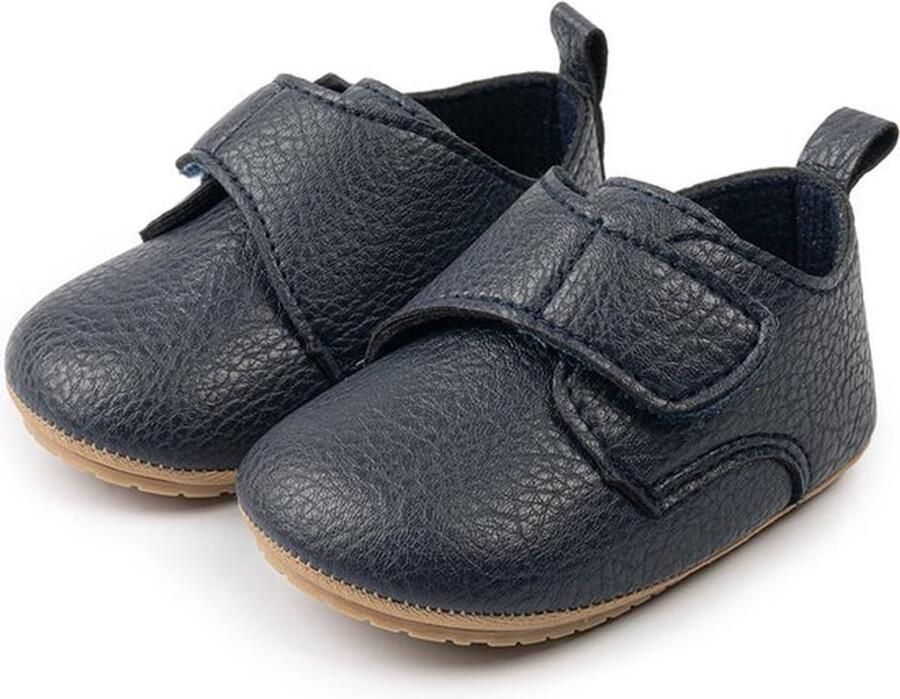 Baby schoentjes Babyschoenen PU Leer Donkerblauw