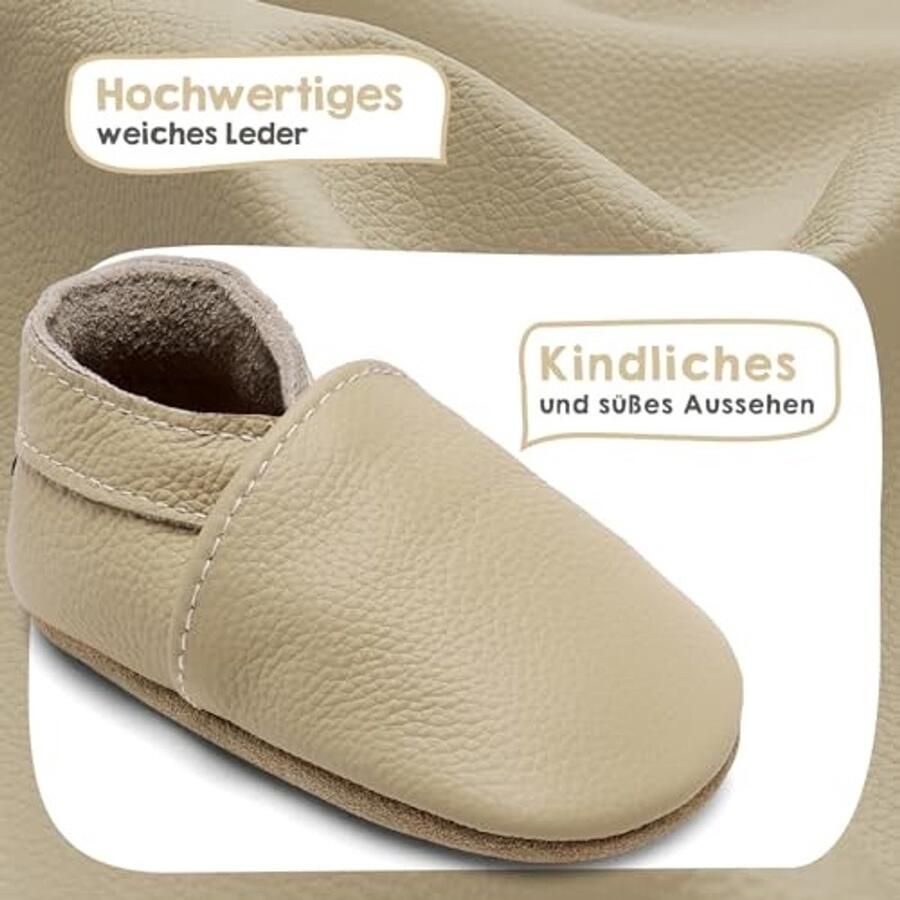 Baby Slippers Zacht Leer