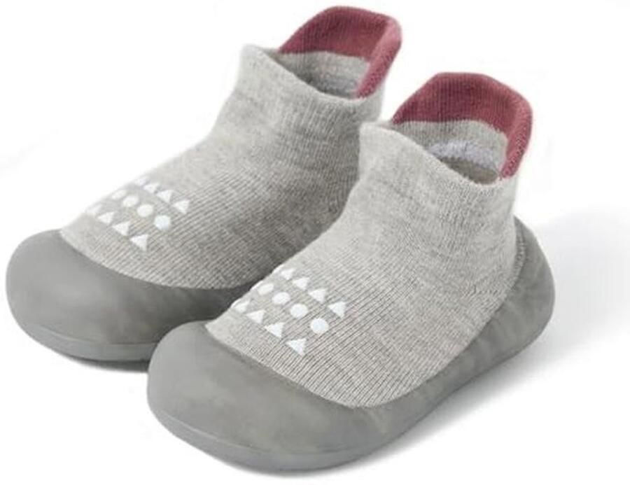 Baby sok schoentjes wandelschoenen anti-slip ade de pantoffels rubberen zool sneakers
