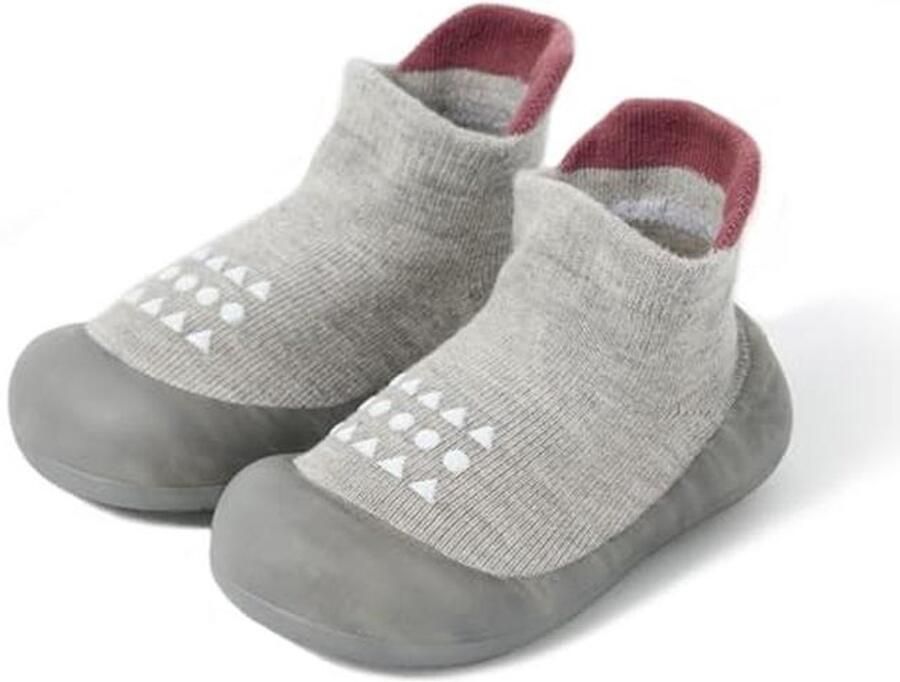 Baby sok schoentjes wandelschoenen anti-slip ade de pantoffels rubberen zool sneakers