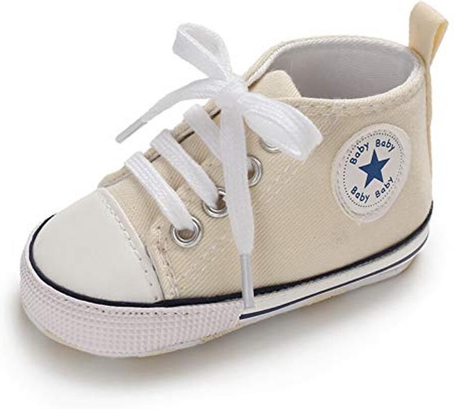 Baby Turn- en Wandelschoenen voor Peuters Antislip Canvas Gym schoenen
