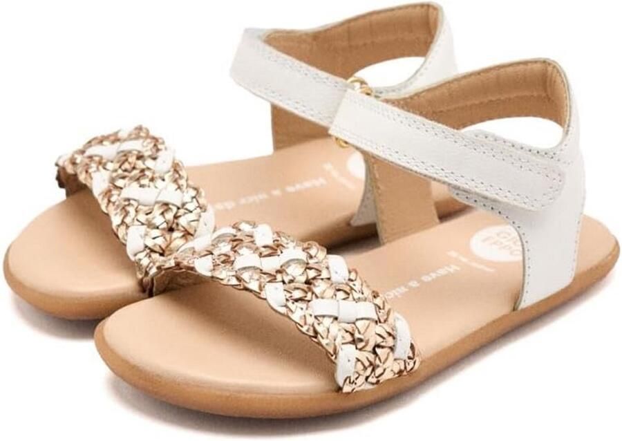 Babymeisjes Platte Sandalen met Strass en Verstelbare Bandjes