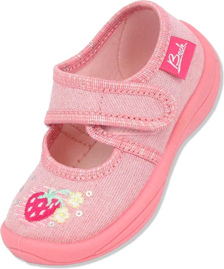 Babymeisjes Slofjes met Aardbeien Roze