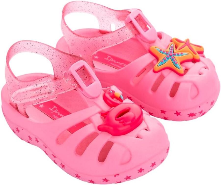 Babysandalen Meisjes met Eendjes en Flamingo's Zomercomfort en Veilige Pasvorm