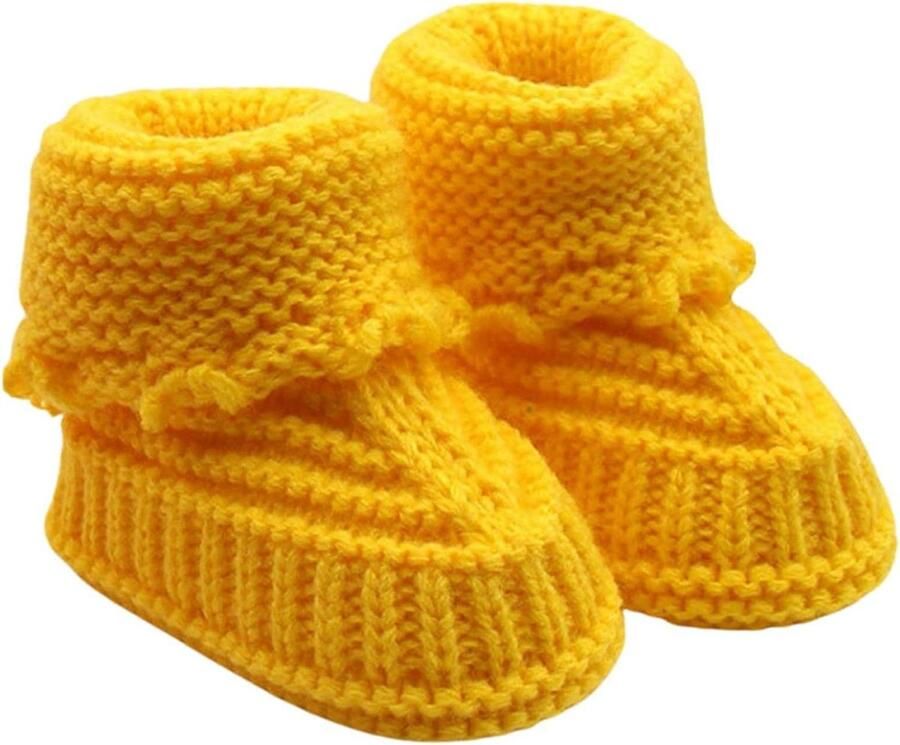 Babyschoenen Breien Peuter Schoentjes Eerste Stapjes Met Gespen 20x20x Afbeelding