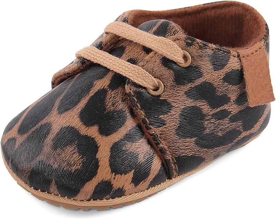 Babyschoenen Jongens Oxford met Veters Antislip Eerste Loopschoenen