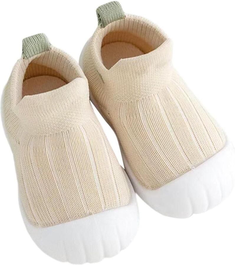 Babyschoenen Leren Lopen Sokkenschoenen Peuters Baby Eerste Stapjes Flexibele TPR Zool