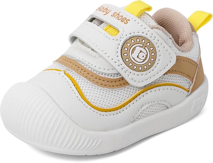 Babyschoenen Meisjes Loop ​​schoentjes Eerste stapjes Flexibele rubberzool 12- Roze