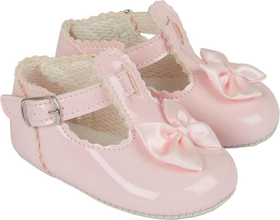 Babyschoenen Meisjes Zachte Zool Voorlopers met Strik Gemaakt in Engeland