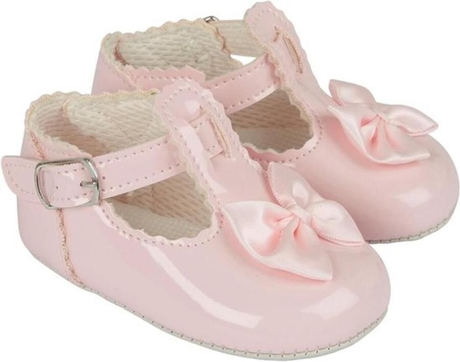 Babyschoenen Meisjes Zachte Zool Voorlopers met Strik Gemaakt in Engeland