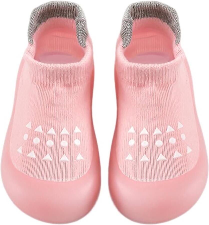 Babyschoenen met Antislip Zolen Kruipschoenen Peuterschoenen Zachte Zolen Katoenen Bovenmateriaal