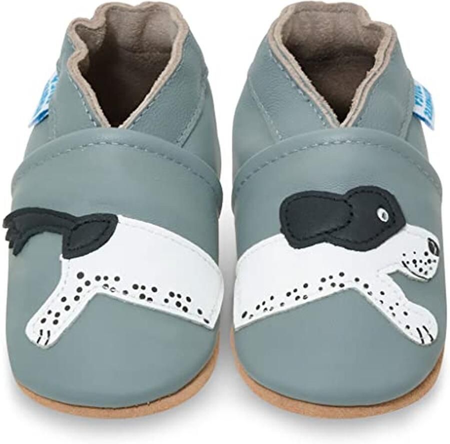Babyschoenen met Zachte Zolen Peuterschoenen Loop Leren Eerste Stapjes Bescher Flexibel Leer Elastische Enkel