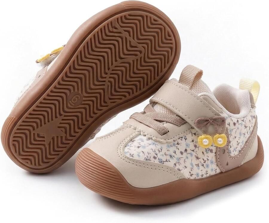 Babyschoenen om te leren lopen voor en lichte gymschoenen met antislip rubberen zool ade d zachte zool brede teenkamer voor kleine kinderen binnen en buiten