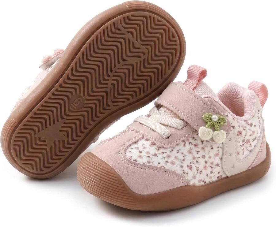 Babyschoenen om te leren lopen voor en lichte gymschoenen met antislip rubberen zool ade d zachte zool brede teenkamer voor kleine kinderen binnen en buiten